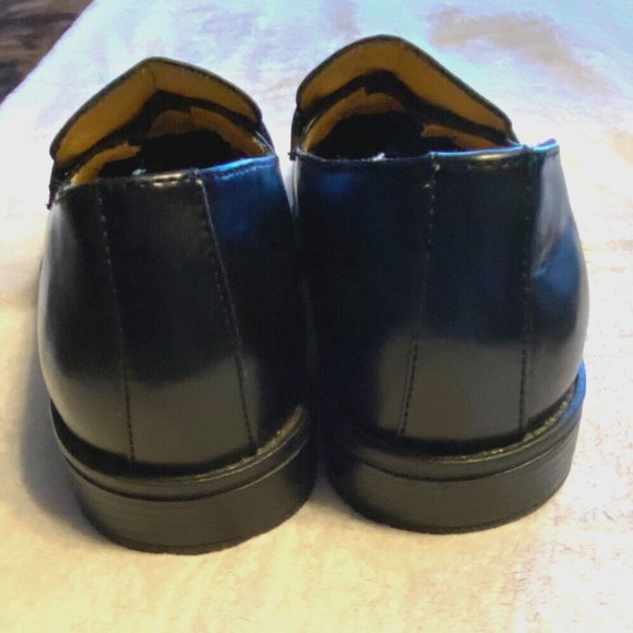 Croft & Barrow Men's Core Technology Black Leather Loafer Shoes Size 9 1/2 Med - Picture 6 of 10